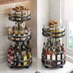 360° Rotatable Metal Storage Organizer