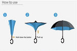 Double Layer Inverted Umbrella Big Size for Rain
