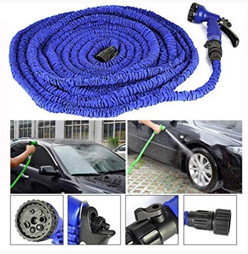 50 Feet Expandable Garden  Pipe for Car Washing, Gardens  with  7 Adjustable Modes
