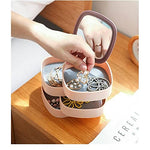 360 Degree Rotating 4 Layer Organizer Box with Mirror