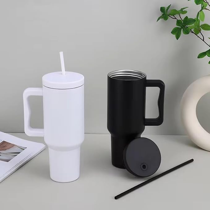 Stainless Steel Tumbler with lid and Straw 1000ML Cup