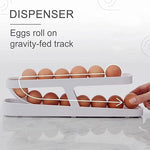 2-Tier Rolling Egg Dispenser for 12-14 Eggs