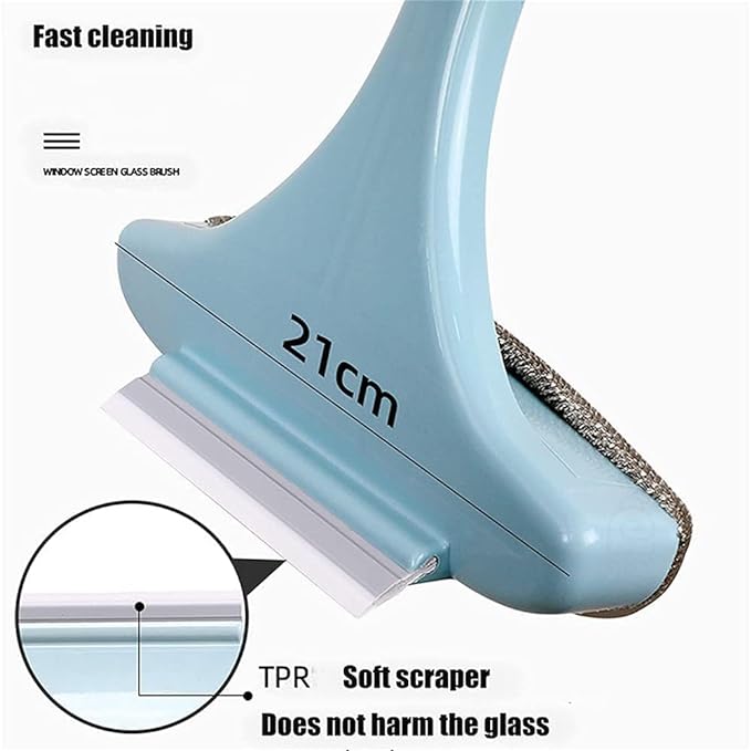 2 in 1 Window Mesh Cleaning Brush Wet and Dry Wiper