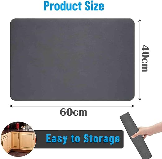 Dish Drying mat for Kitchen ( Big size) 40*60 cm