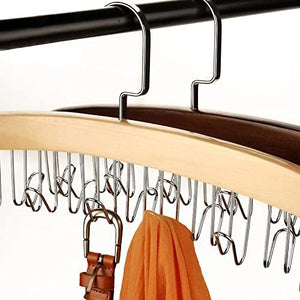 Wooden Hanger With 8 Hooks