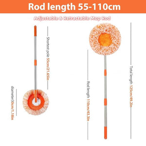 Orange Colour 360° Rotatable Adjustable Cleaning Mop