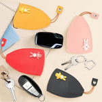 Creative Pull Out Key Case, PU Leather Key Pouch