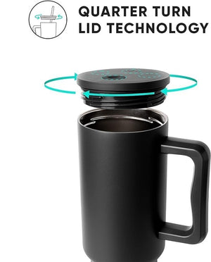 Stainless Steel Tumbler with lid and Straw 1000ML Cup