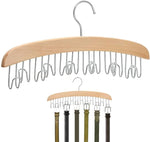 Wooden Hanger With 8 Hooks