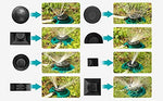 Automatic 360 ° Rotating Adjustable Round 3 Arm Lawn Water Sprinkler(Pipe connector screws included)