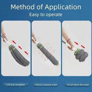 Stainless Steel Twist Self Wringing Mop