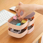 360 Degree Rotating 4 Layer Organizer Box with Mirror
