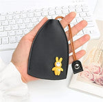 Creative Pull Out Key Case, PU Leather Key Pouch