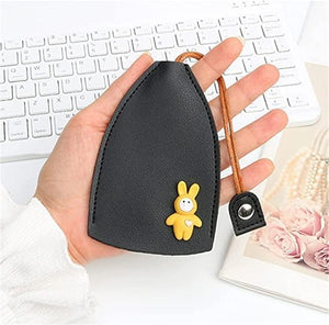 Creative Pull Out Key Case, PU Leather Key Pouch