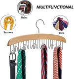 Wooden Hanger With 8 Hooks