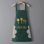 Waterproof Kitchen aprons for women and men with big Pocket and creative hand wipping