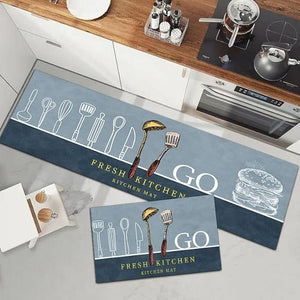 Home Premium Kitchen Mats for Floor(2 pcs combo)