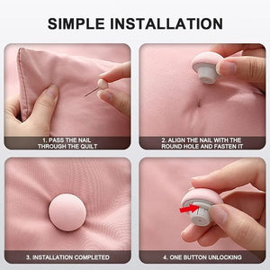 Mushroom Shape Duvet Clips for Comforters