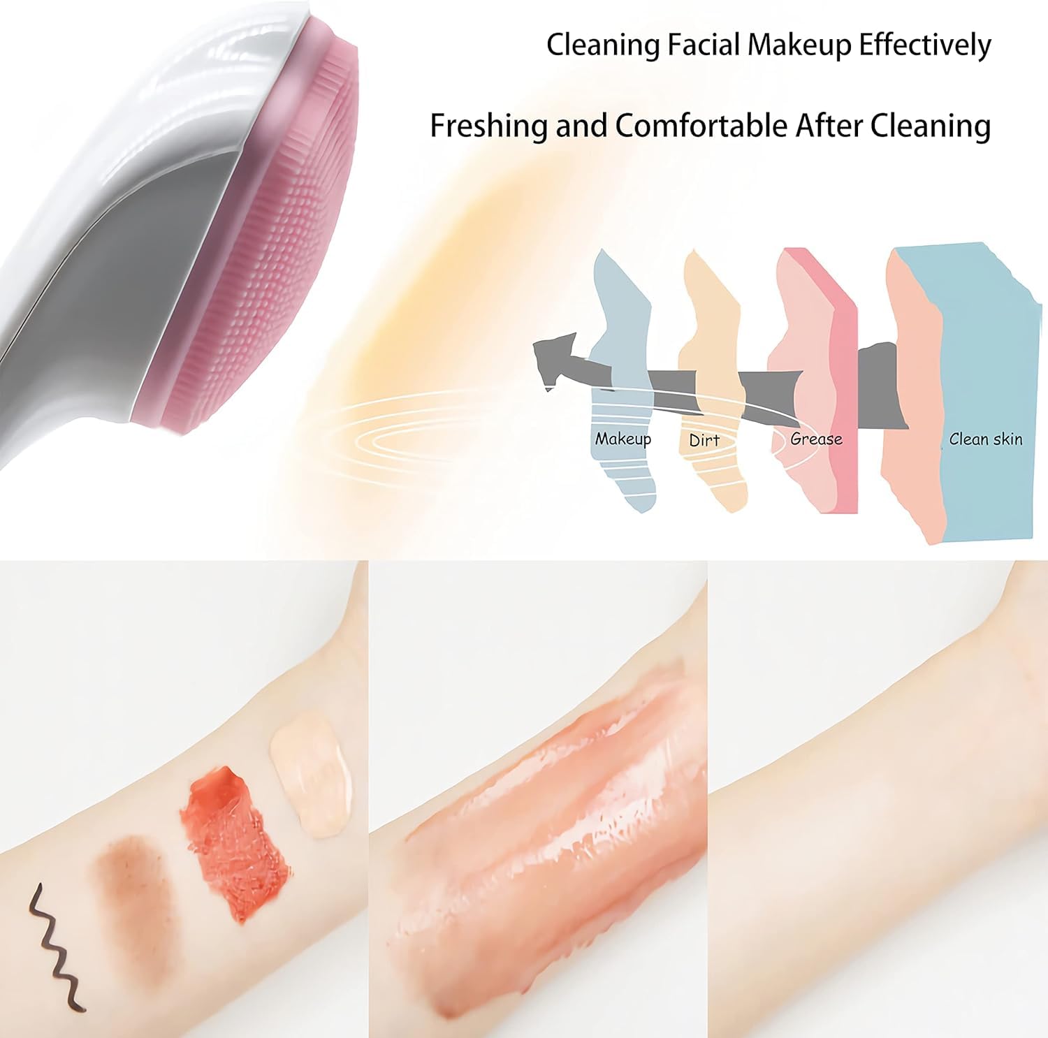 Face Cleansing Brush Soft Silicone Face Wash Brush
