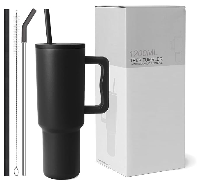 Stainless Steel Tumbler with lid and Straw 1000ML Cup