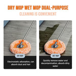 Orange Colour 360° Rotatable Adjustable Cleaning Mop