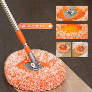 Orange Colour 360° Rotatable Adjustable Cleaning Mop