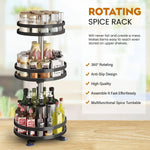 360° Rotatable Metal Storage Organizer