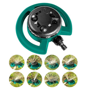 Automatic 360 ° Rotating Adjustable Round 3 Arm Lawn Water Sprinkler(Pipe connector screws included)