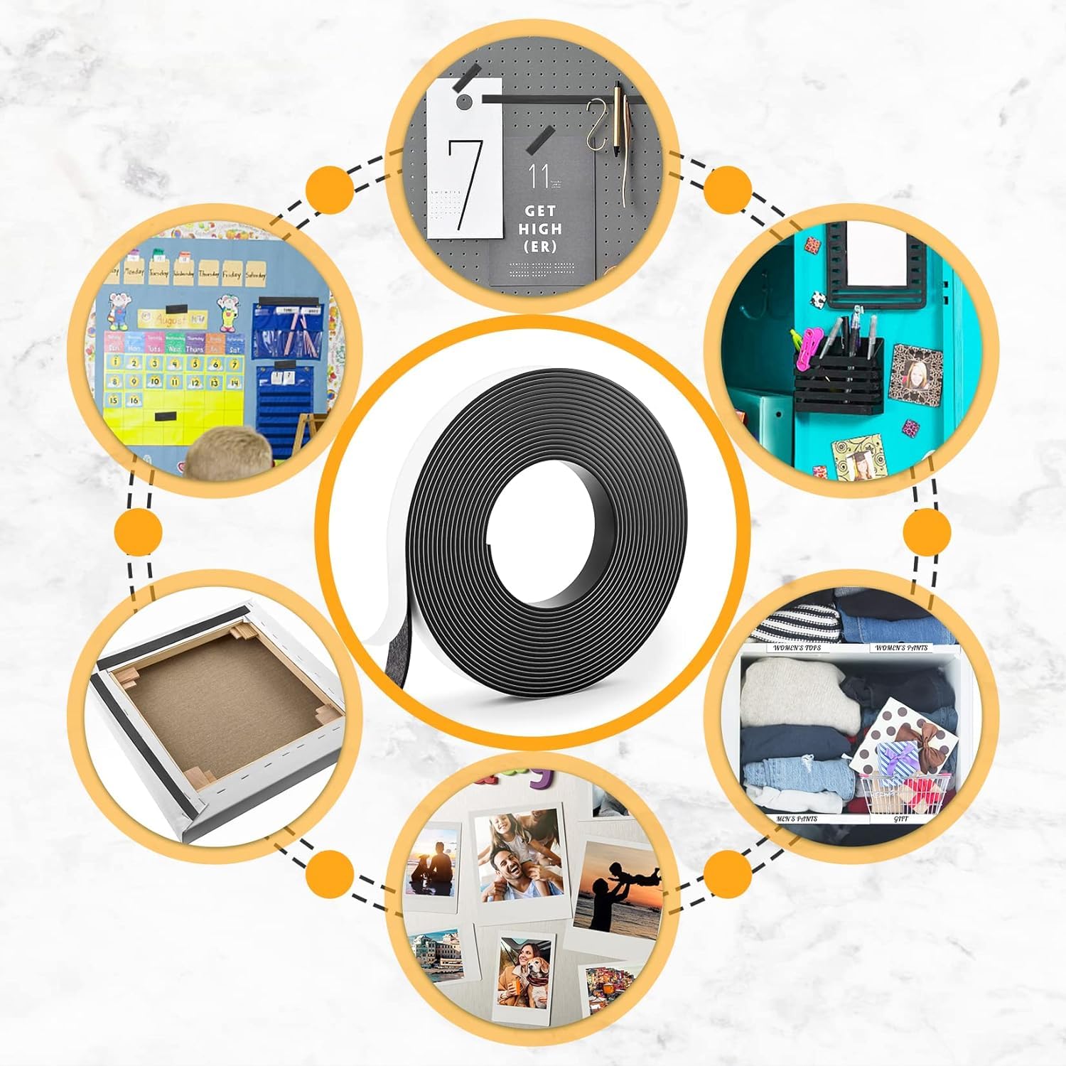 Magnetic Tape Self Adhesive (3M-1CM)