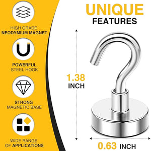 25Lbs Heavy Duty Magnetic Utility Hooks