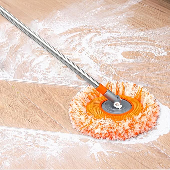 Orange Colour 360° Rotatable Adjustable Cleaning Mop