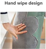 Waterproof Kitchen aprons for women and men with big Pocket and creative hand wipping