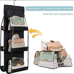 6 Pocket Foldable Hanging Purse Handbag Organizer