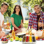 Portable Food Box Container with 4 Removable Colanders