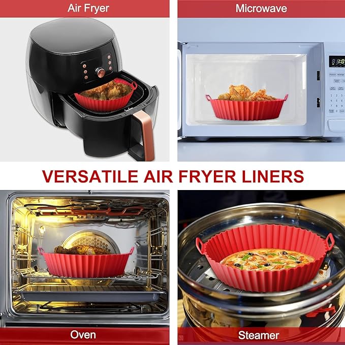 Silicone Air Fryer Basket  ( 2 Piece Big size)