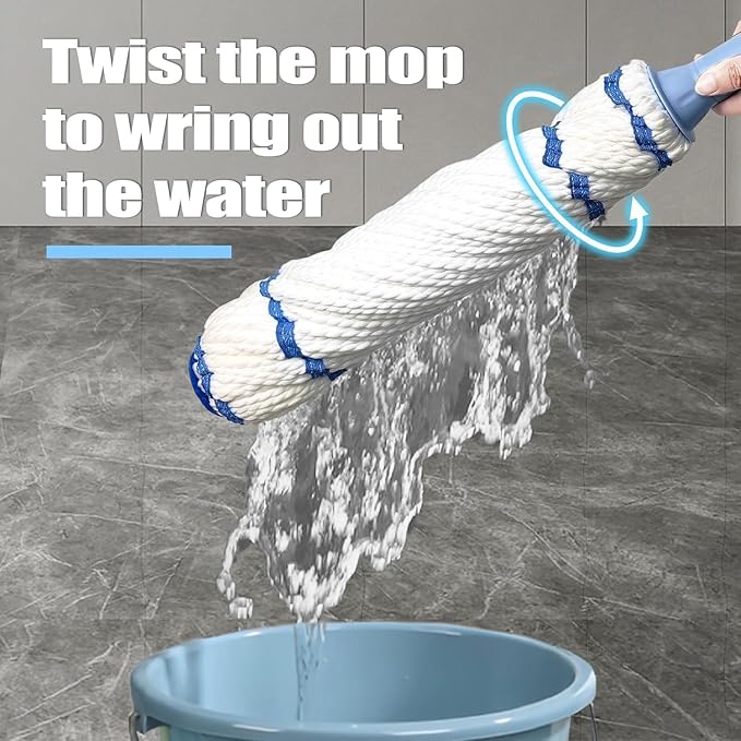 Stainless Steel Twist Self Wringing Mop