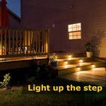 Solar Step LED Waterproof Lighting for Outdoor Deck