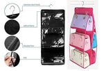 6 Pocket Foldable Hanging Purse Handbag Organizer