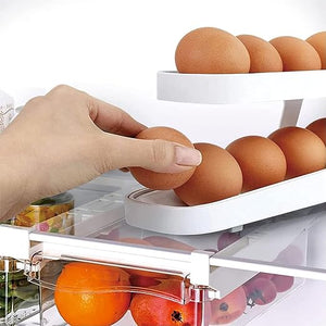 2-Tier Rolling Egg Dispenser for 12-14 Eggs