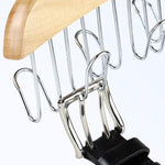 Wooden Hanger With 8 Hooks