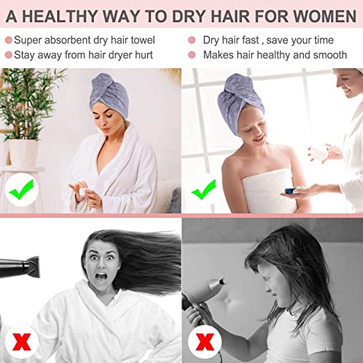 High Absorbent Microfibre Hair Wrap Towel
