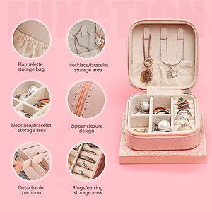 Leather jewellery organisers Box