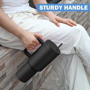 Stainless Steel Tumbler with lid and Straw 1000ML Cup