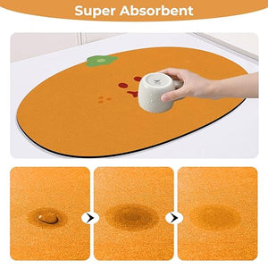 Dish Drying Mat for Kitchen Big size (60*40 cm )-C