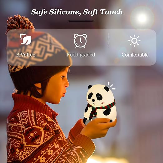Cute Panda Touch LED Multipurpose lamp with 7 Colors
