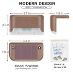 Solar Step LED Waterproof Lighting for Outdoor Deck