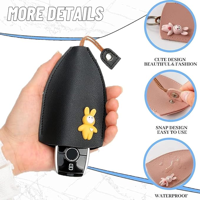 Creative Pull Out Key Case, PU Leather Key Pouch