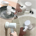 Electric Cleaning Brush with 3 Replaceable Brush Heads