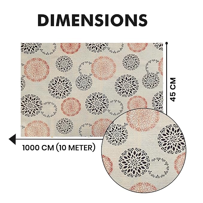 Yellow Weaves PVC Kitchen Mat (45cm X 10 Meters Roll, Multi Flakes)