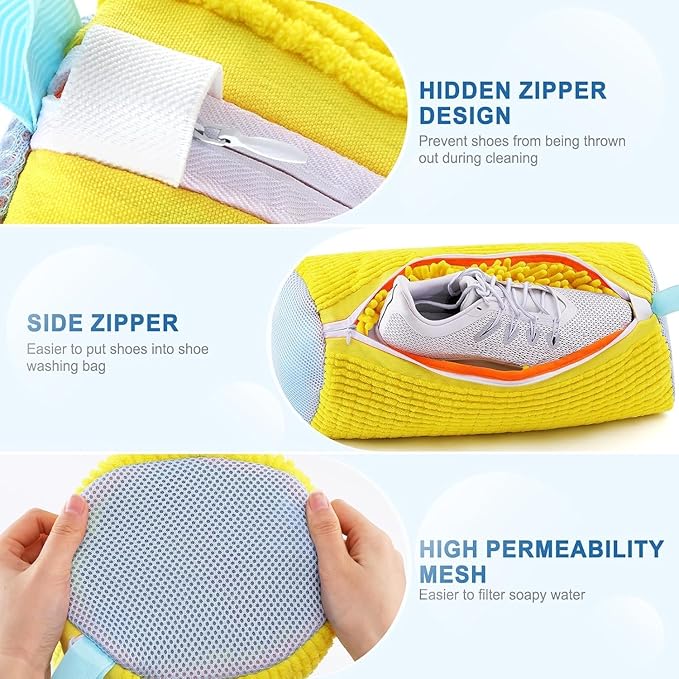 Shoe Washing Machine Cleaning Bag for All Shoe Sizes